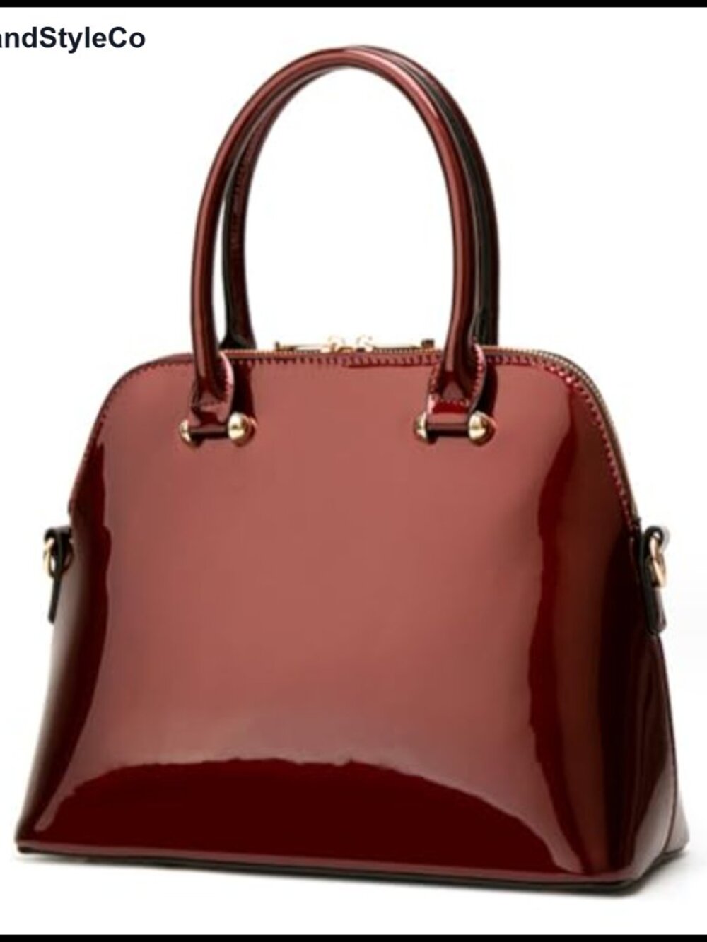 Satchel Patent PU Leather Handbag Shoulder Crossbody Bag Top Handle Purse